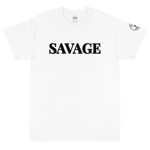 Savage Black Letters Short Sleeve T-Shirt