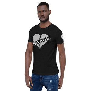 Broken Heart Savage Short-Sleeve Unisex T-Shirt