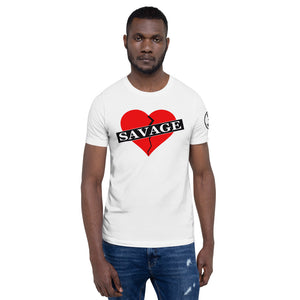 Broken Heart Savage Short-Sleeve Unisex T-Shirt