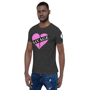 Broken heart savage Short-Sleeve Unisex T-Shirt