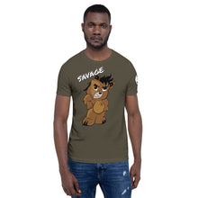 Load image into Gallery viewer, Savage logo bear Short-Sleeve Unisex T-Shirt
