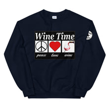 Load image into Gallery viewer, WIne time plw Unisex Sweatshirt
