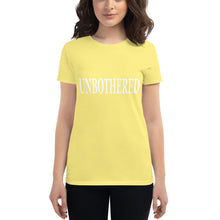 Load image into Gallery viewer, Women&#39;s Unbothered short sleeve t-shirt

