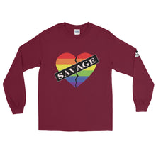 Load image into Gallery viewer, Savage Broken Heart Rainbow Long Sleeve Shirt
