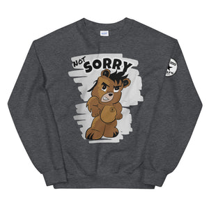 Not Sorry Logo Bear Unisex Sweatshirt
