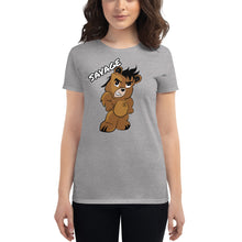 Load image into Gallery viewer, Women&#39;s Savage bear logo  short sleeve t-shirt
