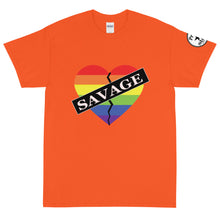 Load image into Gallery viewer, Savage Broken Heart Rainbow Short Sleeve T-Shirt
