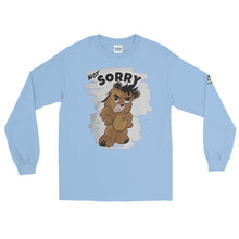 Load image into Gallery viewer, Not Sorry Logo Bear Men’s Long Sleeve Shirt
