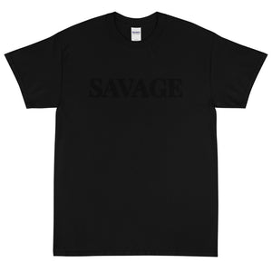 Savage Black Letters Short Sleeve T-Shirt