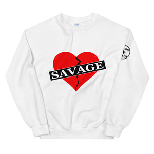 Broken Heart Savage red Unisex Sweatshirt