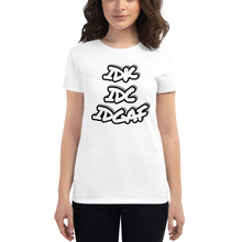 Load image into Gallery viewer, Women&#39;s IDK IDC IDGAF short sleeve t-shirt
