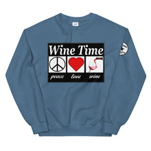 Load image into Gallery viewer, WIne time plw Unisex Sweatshirt
