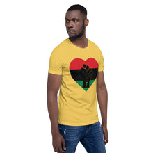 Load image into Gallery viewer, Black Heart Fist Short-Sleeve Unisex T-Shirt
