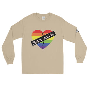 Savage Broken Heart Rainbow Long Sleeve Shirt