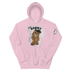 Not Sorry Logo Bear Unisex Hoodie