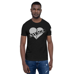 Broken Heart Savage Short-Sleeve Unisex T-Shirt