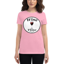 Load image into Gallery viewer, Wine Time Label 2020 Women&#39;s short sleeve t-shirt
