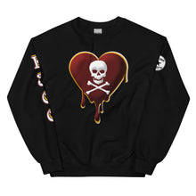 Load image into Gallery viewer, Skull Heart Drips M&amp;G Unisex Sweatshirt

