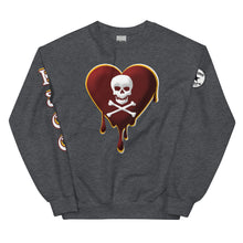 Load image into Gallery viewer, Skull Heart Drips M&amp;G Unisex Sweatshirt
