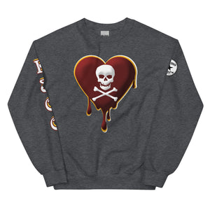 Skull Heart Drips M&G Unisex Sweatshirt