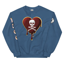 Load image into Gallery viewer, Skull Heart Drips M&amp;G Unisex Sweatshirt
