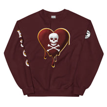 Load image into Gallery viewer, Skull Heart Drips M&amp;G Unisex Sweatshirt
