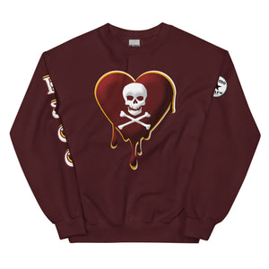 Skull Heart Drips M&G Unisex Sweatshirt