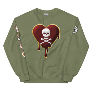 Skull Heart Drips M&G Unisex Sweatshirt