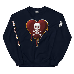 Skull Heart Drips M&G Unisex Sweatshirt
