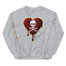 Load image into Gallery viewer, Skull Heart Drips M&amp;G Unisex Sweatshirt
