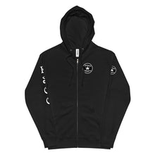 Load image into Gallery viewer, Primo Stars Logo Black Unisex fleece zip up hoodie
