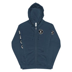 Primo Stars Logo Black Unisex fleece zip up hoodie