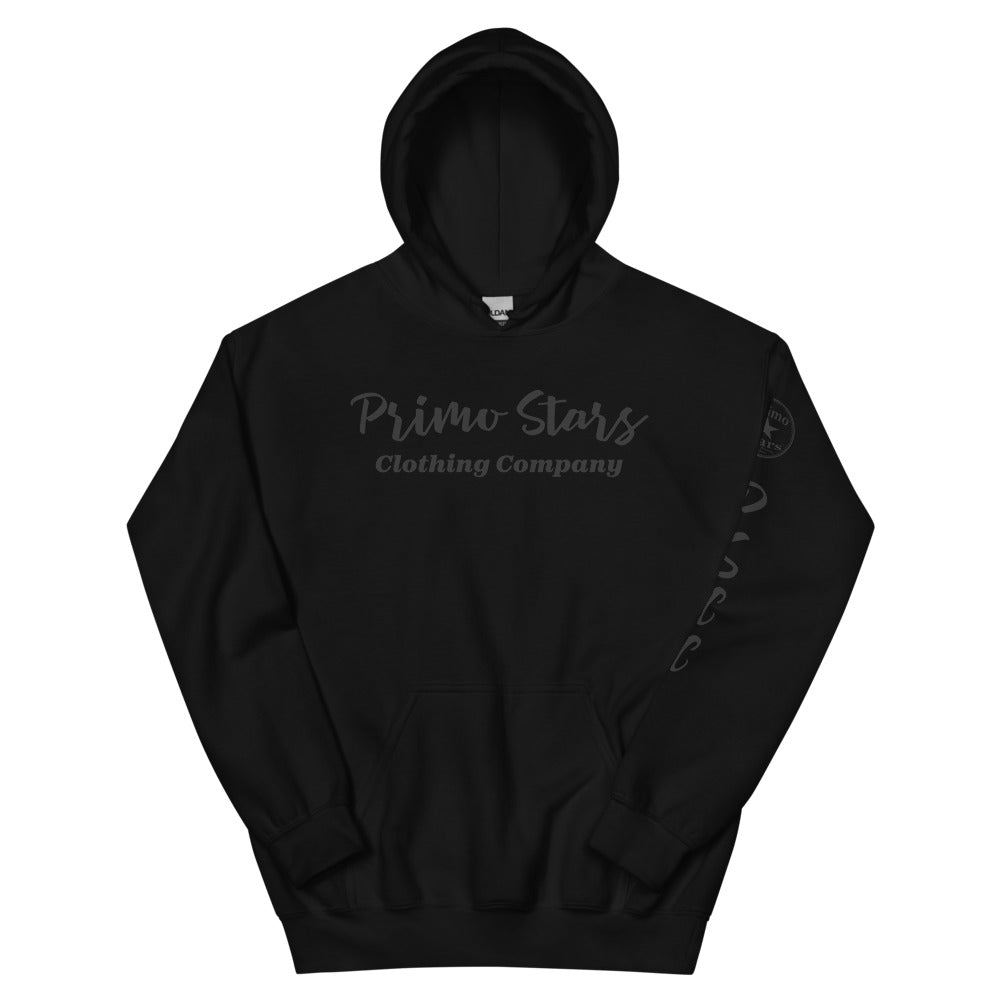 Primo Stars clothing company front/ crest back blackout Unisex Hoodie