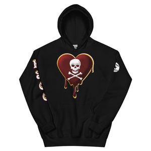 Skull Heart Drips M&G Unisex Hoodie