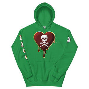 Skull Heart Drips M&G Unisex Hoodie