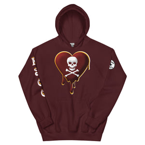 Skull Heart Drips M&G Unisex Hoodie