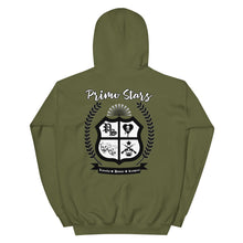 Load image into Gallery viewer, Primo Stars clothing company front/ crest back Unisex Hoodie
