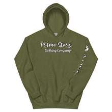 Load image into Gallery viewer, Primo Stars clothing company front/ crest back Unisex Hoodie
