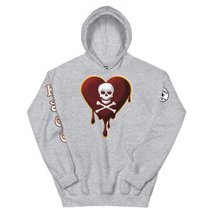 Skull Heart Drips M&G Unisex Hoodie