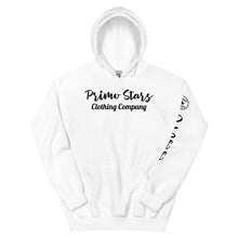 Load image into Gallery viewer, Primo Stars clothing company front/ crest back bl Unisex Hoodie
