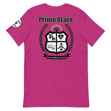 Load image into Gallery viewer, Primo Stars Crest Chest Short-Sleeve Unisex T-Shirt
