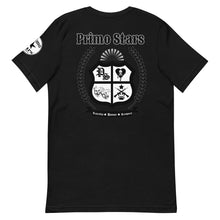 Load image into Gallery viewer, Primo Stars Crest Chest Short-Sleeve Unisex T-Shirt
