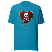 Load image into Gallery viewer, Skull Heart Drips M&amp;G Unisex t-shirt
