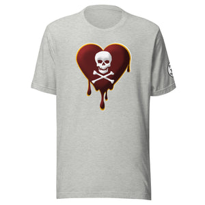 Skull Heart Drips M&G Unisex t-shirt