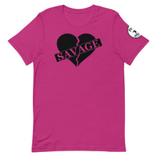 Load image into Gallery viewer, Broken Heart Savage Black Unisex t-shirt
