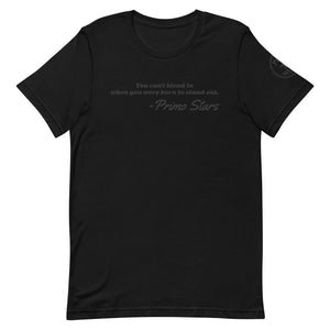 Company Motto Blackout Short-Sleeve Unisex T-Shirt