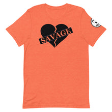 Load image into Gallery viewer, Broken Heart Savage Black Unisex t-shirt
