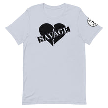 Load image into Gallery viewer, Broken Heart Savage Black Unisex t-shirt
