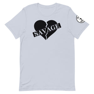 Broken Heart Savage Black Unisex t-shirt