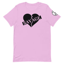 Load image into Gallery viewer, Broken Heart Savage Black Unisex t-shirt
